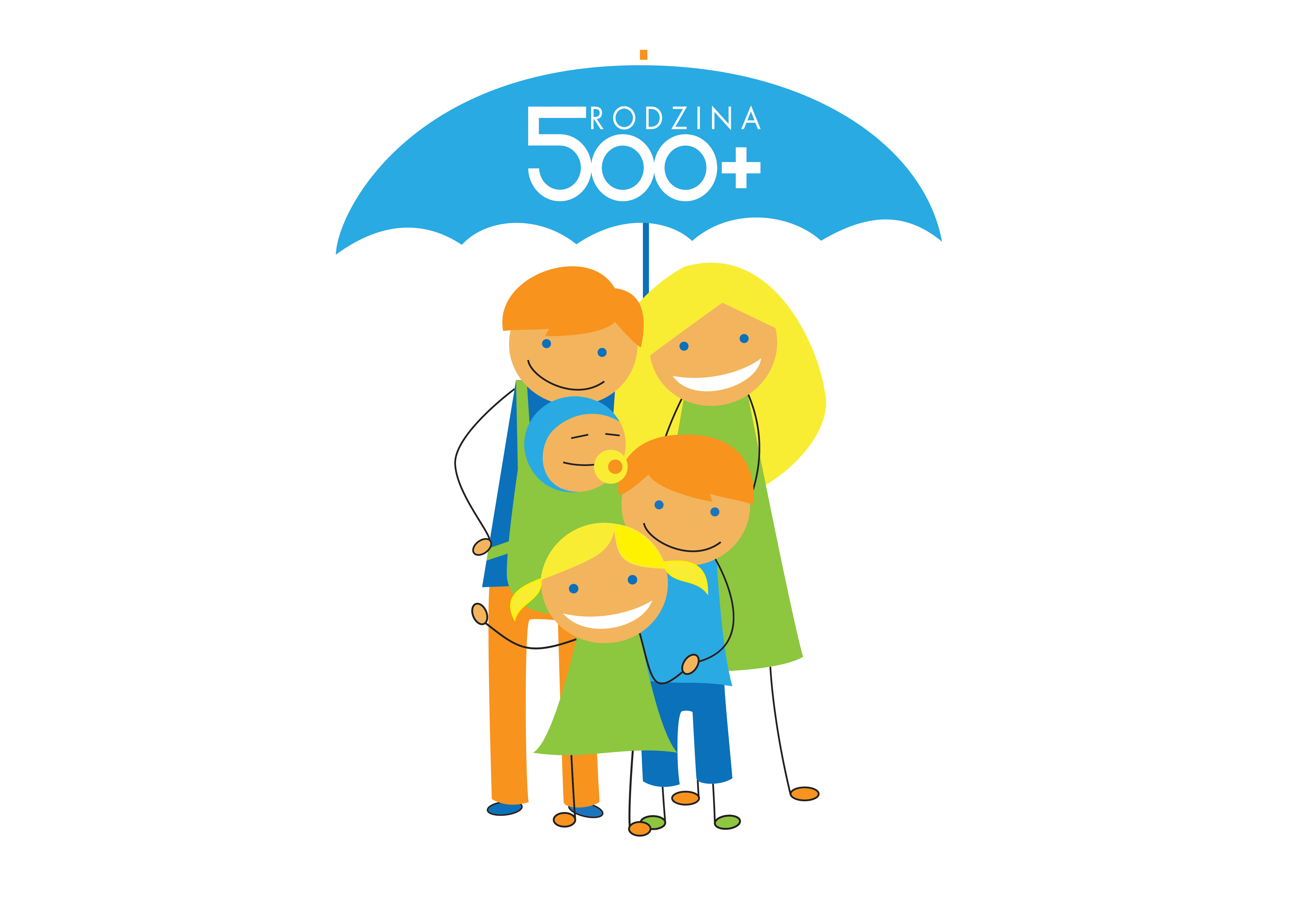 rodzina 500 parasol